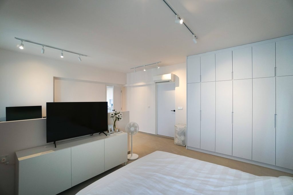 Japandi Interior Design for an HDB bedroom in Singapore