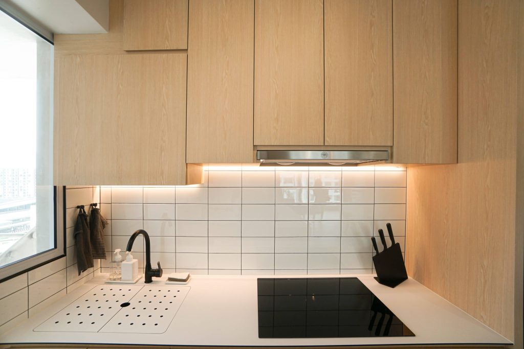 Japandi Interior Design for an HDB kitchen in Singapore