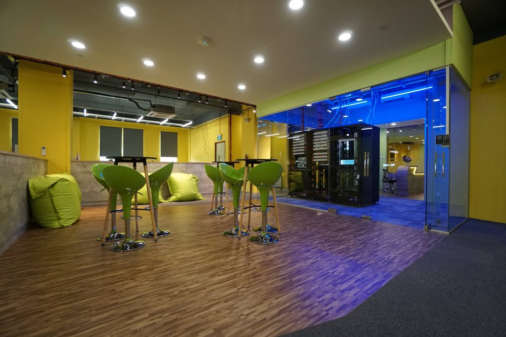 office renovation reception view 4