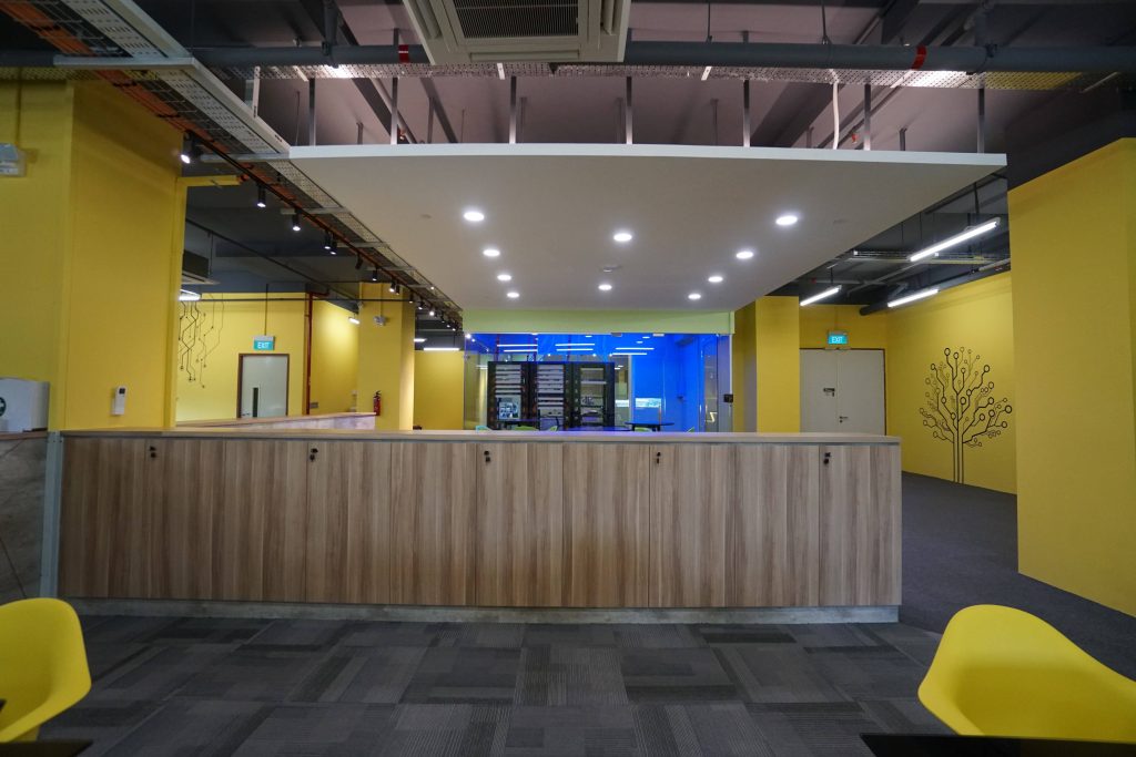 office renovation reception view 2