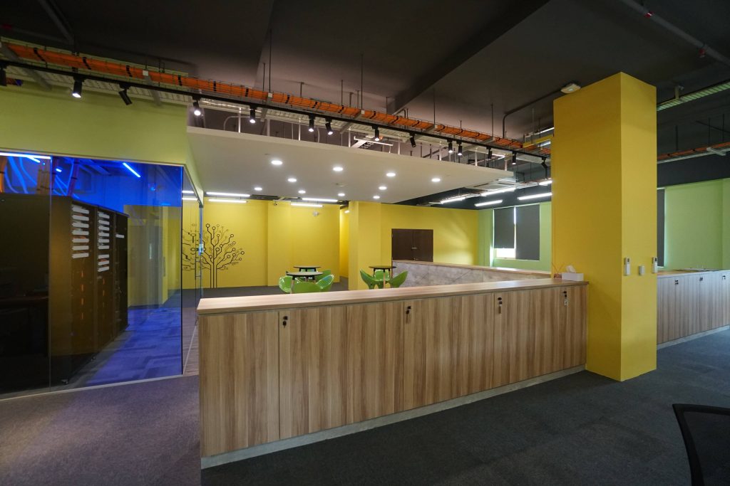 office renovation reception view 1