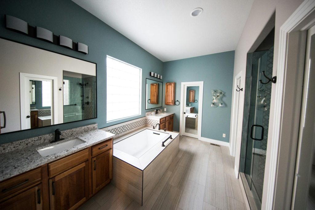 granite countertop used in bathroom