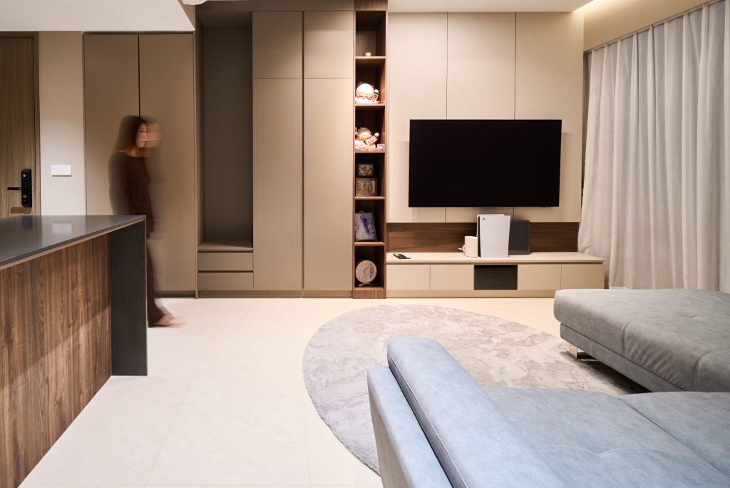 luxury modern renovation, living room